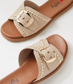 Women I LOVE BILLY Flats|Sandals-Rockkie Almond Sandals