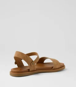 Women I LOVE BILLY Flats|Sandals-Rolucin Tan Nubuck Pu Sandals