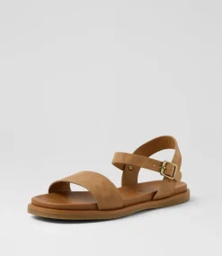 Women I LOVE BILLY Flats|Sandals-Rolucin Tan Nubuck Pu Sandals