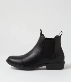 Women I LOVE BILLY Boots-Roma Black Ankle Boots