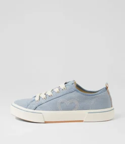 Women I LOVE BILLY Sneakers-Rontello Slate Blue Canvas Sneakers
