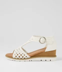 Women I LOVE BILLY Heels|Sandals-Roomer White Sandals