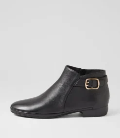 Women DIANA FERRARI Boots-RORE DF BLACK BLACK HEEL LEATHER