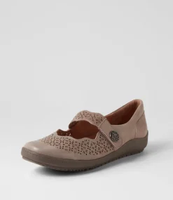 Women SUPERSOFT Flats|Comfort-Rosez Taupe Metallic Suede Flat Shoes