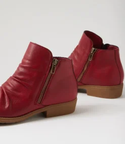 Women I LOVE BILLY Boots-Rosie Dark Red Ankle Boots