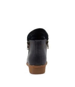 Women I LOVE BILLY Boots-Rosie Navy Ankle Boots