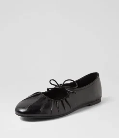 Women I LOVE BILLY Flats-Rotellie Black Shine Patent Pu Flat Shoes