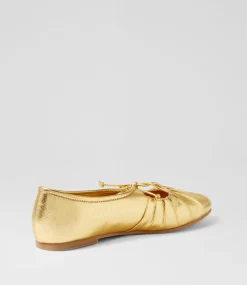 Women I LOVE BILLY Flats-Rotellie Gold Shine Patent Pu Flat Shoes