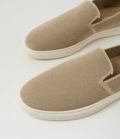 UNCUT Sneakers|Casuals-Row Natural Fabric Sneakers