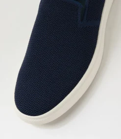 UNCUT Sneakers|Casuals-Row Navy Knit Sneakers