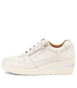 Women SUPERSOFT Comfort|Sneakers-RUCCOIS OFF WHITE LEATHER