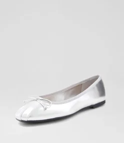 Women I LOVE BILLY Flats-Ruchelle Silver Flat Shoes