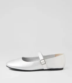 Women I LOVE BILLY Flats-Rundel Silver Flat Shoes