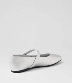 Women I LOVE BILLY Flats-Rundel Silver Flat Shoes