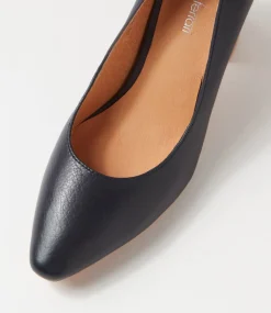 Women DIANA FERRARI Heels-Sabena Navy Natural Leather Heels