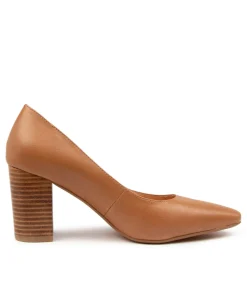 Women DIANA FERRARI Heels-SABENA TAN-NAT HEEL LTHR