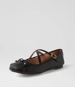 Women I LOVE BILLY Flats-Sabine Black Flat Shoes