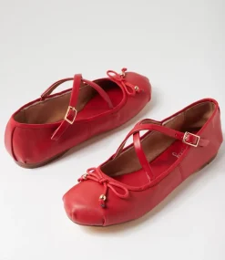 Women I LOVE BILLY Flats-Sabine Red Flat Shoes