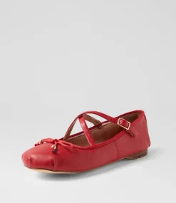 Women I LOVE BILLY Flats-Sabine Red Flat Shoes