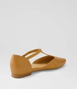 Women TOP END Flats-SADDIE TO DK TAN LEATHER