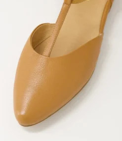 Women TOP END Flats-SADDIE TO DK TAN LEATHER