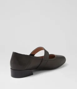 Women SUPERSOFT Comfort|Flats-Saigon Black Leather Flat Shoes