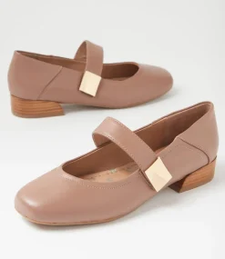 Women SUPERSOFT Comfort|Flats-Saigon Nut Leather Flat Shoes