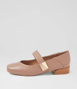 Women SUPERSOFT Comfort|Flats-Saigon Nut Leather Flat Shoes