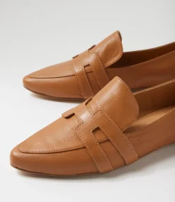 Women TOP END Loafers|Flats-Salti Dark Tan Leather Loafers