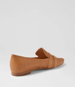 Women TOP END Loafers|Flats-Salti Dark Tan Leather Loafers