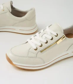Women SUPERSOFT Comfort|Sneakers-Samm Cream Leather Sneakers