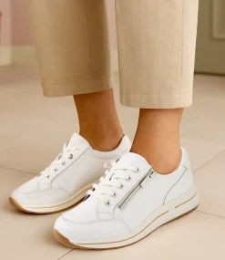 Women SUPERSOFT Comfort|Sneakers-Samm White Leather Sneakers