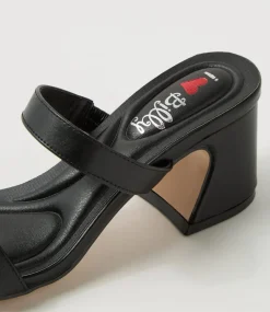 Women I LOVE BILLY Heels|Sandals-Sashay Black Sandals