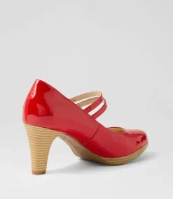 Women SUPERSOFT Comfort|Dress-Sayshell Red Patent Leather Heels