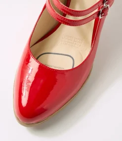 Women SUPERSOFT Comfort|Dress-Sayshell Red Patent Leather Heels