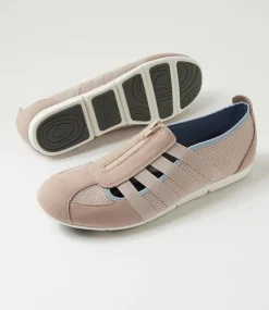 Women SUPERSOFT Comfort|Sneakers-Scottie Light Taupe Blue Mesh Sneakers