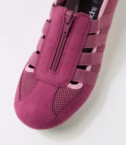 Women SUPERSOFT Comfort|Sneakers-Scottie Plum Lavender Lining Fabric Sneakers