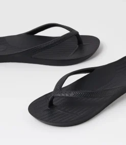Women COLORADO Comfort|Flats-Scuba S Black Eva Thongs