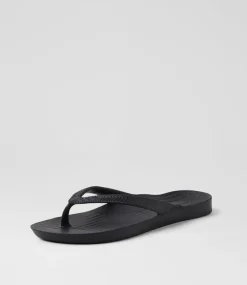 Women COLORADO Comfort|Flats-Scuba S Black Eva Thongs