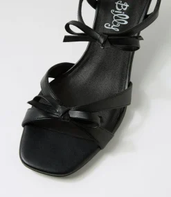 Women I LOVE BILLY Heels|Sandals-Scullie Black Sandals