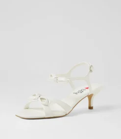 Women I LOVE BILLY Heels|Sandals-Scullie White Sandals