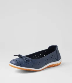 Women I LOVE BILLY Flats-Seito Navy Flat Shoes