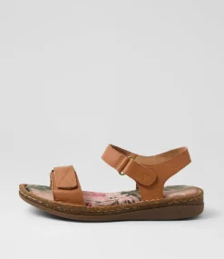 Women COLORADO Comfort|Flats-Selly Tan Leather Sandals