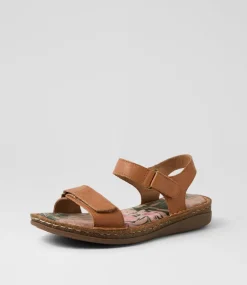 Women COLORADO Comfort|Flats-Selly Tan Leather Sandals