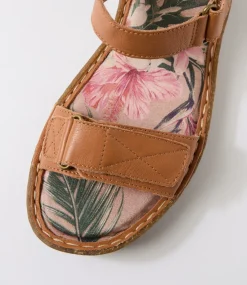 Women COLORADO Comfort|Flats-Selly Tan Leather Sandals