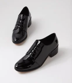Women DIANA FERRARI Heels-Serfina Black Patent Leather Heels