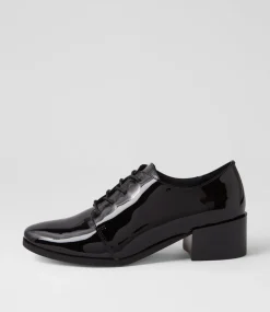 Women DIANA FERRARI Heels-Serfina Black Patent Leather Heels