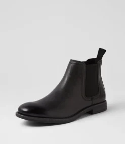 WINDSOR SMITH Boots|Casuals-Sergio Black Tumbled Leather Chelsea Boots