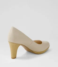 Women SUPERSOFT Comfort|Heels-Serina2 Oatmilk Natural Heel Leather Heels