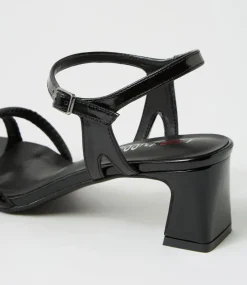 Women I LOVE BILLY Heels|Sandals-Serpenti Black Sandals